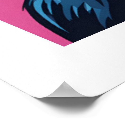 Poster Chimpanzé fou mignon (Coin)