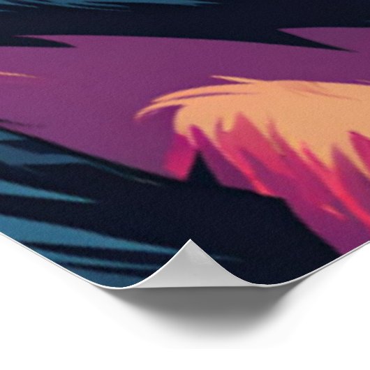 Poster Chimpanzé fou mignon (Coin)