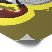 Poster Chimpanzé Fumer Pipe (Coin)