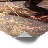 Poster Chimpanzé singe par CE Swan, Animaux sauvages vint (Coin)