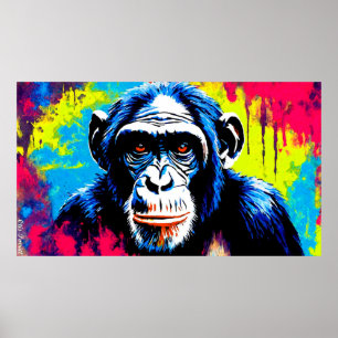 POSTER CHIMPANZEE