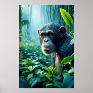 POSTER CHIMPANZEE 2