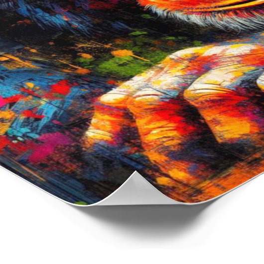 POSTER CHIMPANZEE COMMUN 3 (Coin)