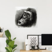 Poster Chimpanzee Disappointed and Sulky (Bureau à domicile)