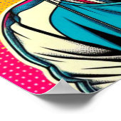 POSTER CHIMPANZEE POP-ART 4 (Coin)