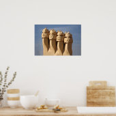 Poster chimpanzés gaudi (Cuisine)