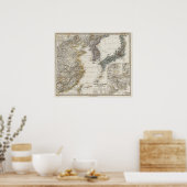 Poster China, Korea, Japan (Cuisine)