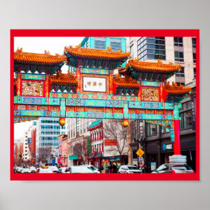 Poster Chinatown à Washington DC.
