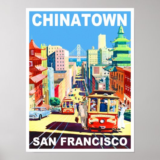 Poster Chinatown San Francisco (Devant)