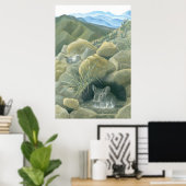 Poster Chinchillas en pleine nature (Bureau à domicile)