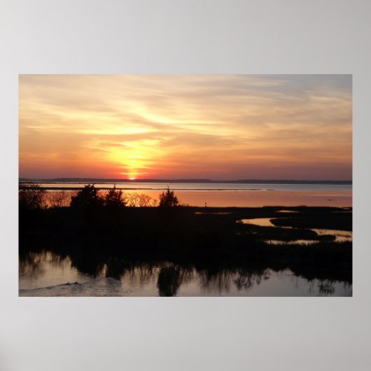 Poster Chincoteague Sunset II Virginia Paysage (Devant)