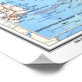 Poster " Chine : 1991/aujourd'hui - Carte murale classiqu (Coin)