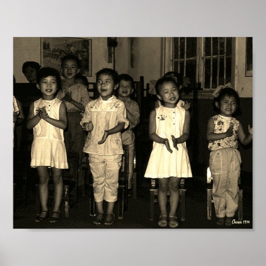 Poster Chine Ancienne Changsha garde d'enfants (Devant)
