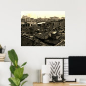 Poster Chine ancienne ville de Canton (Bureau à domicile)