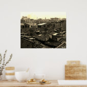 Poster Chine ancienne ville de Canton (Cuisine)