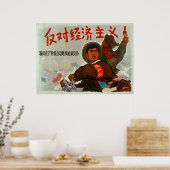 Poster Chine anti-capitalisme (Cuisine)