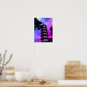 Poster Chine antique Canton la pagode fleurie (Cuisine)