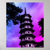 Chine antique Canton la pagode fleurie