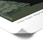 Poster Chine Clipper sur Hong Kong 1935 (Coin)