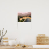 Poster Chine, Comté de Huairou, Coucher de soleil sur (Cuisine)