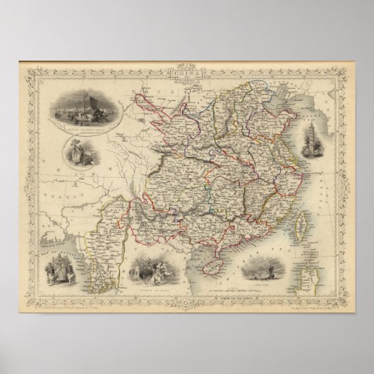 Poster Chine Et Burmah (Devant)