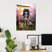 Poster Chine Girl belle Orient Print (Bureau à domicile)