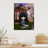 Poster Chine Girl belle Orient Print (Cuisine)