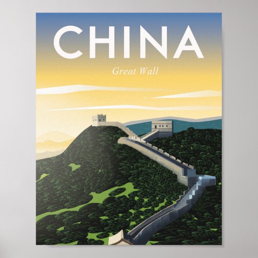 Poster Chine Grande Muraille de Chine (Devant)