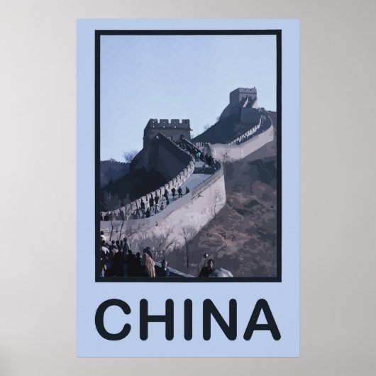 Poster Chine Grande Muraille De Chine (Devant)