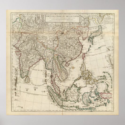 Poster Chine, Inde, Asie (Devant)