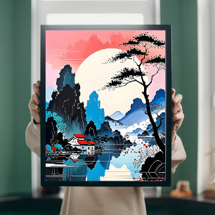 Poster Chine majestueuse - Paysages et paysages