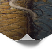 Poster Chine, Pékin, La Cité Interdite, Neuf Dragon (Coin)