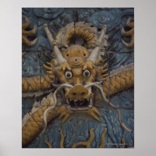 Poster Chine, Pékin, La Cité Interdite, Neuf Dragon