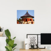 Poster Chine, Pékin, Parc Tian Tan, Temple du Ciel, 2 (Bureau à domicile)