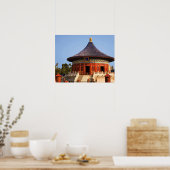 Poster Chine, Pékin, Parc Tian Tan, Temple du Ciel, 2 (Cuisine)