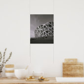 Poster Chine, Pékin. Stade National, Lieu pour (Cuisine)