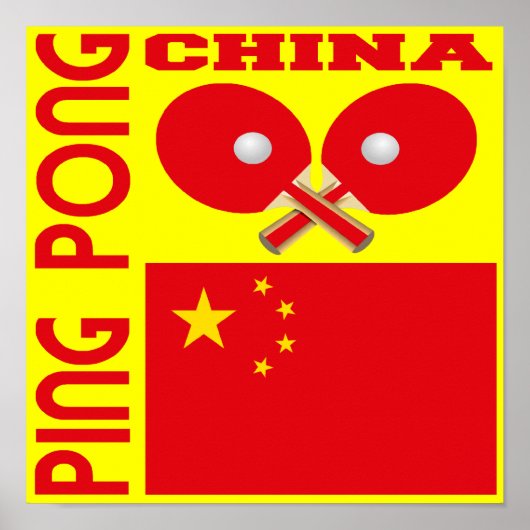 Poster Chine Ping Pong (Devant)