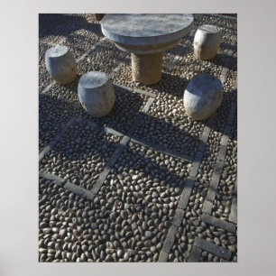 Poster CHINE, province du Yunnan, Lijiang. Vieille Ville,