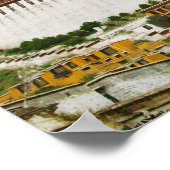 Poster Chine, Tibet, Lhassa, moine tibétain avec Potala (Coin)