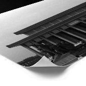 Poster Chine vintage Mausolée Pekin Mao Tse Tung (Coin)