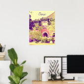 Poster Chine Voyage Beijing Park Pékin (Bureau à domicile)