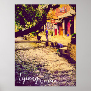 Poster Chine : Voyage dans la province de Lijiang Yunnan