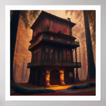 Poster Chinese Illustratie Matt