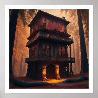 Poster Chinese Illustratie Matt