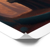 Poster Chinese maison illustration Matt  (Coin)