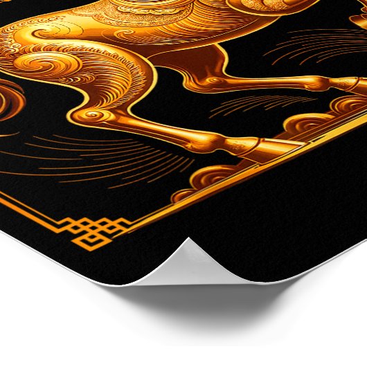 Poster Chinese New Year Of The Horse Chinese Zodiac Year (Coin)