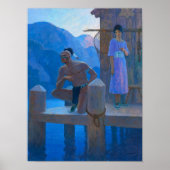 Poster Chingachgook par Newell Convers Wyeth (Devant)