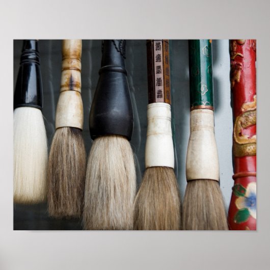 Poster chinois brosses (Devant)