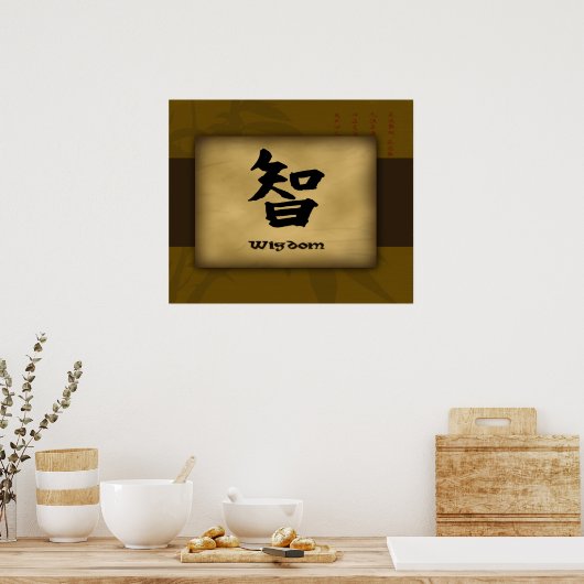 Poster chinois de la sagesse (Cuisine)