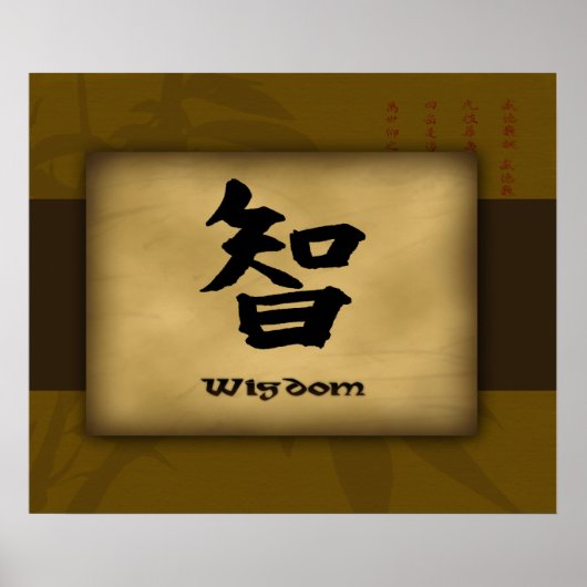 Poster chinois de la sagesse (Devant)